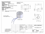 EM150-12-121 - Round Electromagnet 1.5 inch Dia. 12 volts DC - Holding 66 lbs. image 1