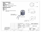 EM075-6-222 - Round Electromagnet 0.75 inch Dia. 6 volts DC - Holding 6 lbs. image 1
