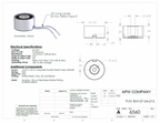 EM137-24-212 - Round Electromagnet 1.375 inch Dia. 24 volts DC - Holding 44 lbs. image 1
