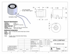 EM100-3-222 - Round Electromagnet 1 inch Dia. 3 volts DC - Holding 25 lbs. image 1