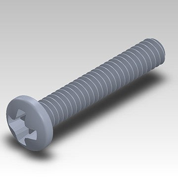 SCRM-002 - EM050 2-56 x 1/2 Pan Head Mach. Screw Pltd. image 0