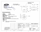 EM137-115-122 - Round Electromagnet 1.375 inch Dia. 115 volts DC - Holding 33 lbs. image 1
