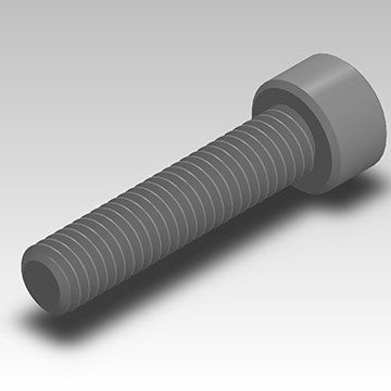 SCRM-005 - EM137 10-32 x 5/8 (13/16 Total) 5/8 socket head cap screw w/ nylon patch image 0