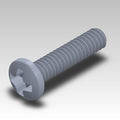SCRM-001 - EM050 2-56 x 3/8 Pan Head Mach. Screw Pltd. image 0