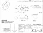 SP-100 Strike Plate or Keeper Plate 1.0" Dia. x 0.25" H for EM100 or Smaller Electromagnets image 1