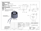 EM175-12-212 - Round Electromagnet 1.75 inch Dia. 12 volts DC - Holding 100 lbs. image 1