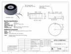 EM400-12-112 - Round Electromagnet 4 inch Dia. 12 volts DC - Holding 480 lbs. image 1