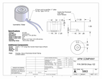 EM150-24ac-122 - Round Electromagnet 1.5 inch Dia. 24 volts AC - Holding 66 lbs. image 1