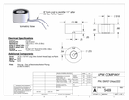 EM137-24ac-222 - Round Electromagnet 1.375 inch Dia. 24 volts AC - Holding 44 lbs. image 1