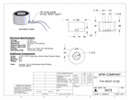 EM137-12-222 - Round Electromagnet 1.375 inch Dia. 12 volts DC - Holding 44 lbs. image 1