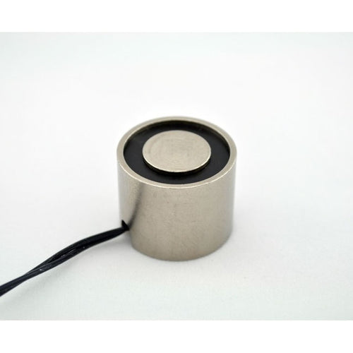 EM100-12-212-A - Round Electromagnet 1 inch Dia. 12 VDC - Holding 25 lbs. image 0