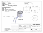 EM150-115ac-112 - Round Electromagnet 1.5 inch Dia. 115 volts AC - Holding 66 lbs. image 1