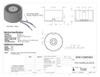 EM200-24-222-B - Round Electromagnet 2 inch Dia. 24 VDC - Holding 140 lbs. image 1