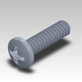 SCRM-019 - EM050-EM075 6-32 x 1/2 Pan Head Mach. Screw Pltd. image 0