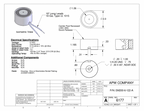 EM200-6-122-A - Round Electromagnet 2 inch Dia. 6 volts DC - Holding 105 lbs. image 1