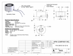EM137-24-121-B - Round Electromagnet 1.375 inch Dia. 24 volts DC - Holding 33 lbs. image 1