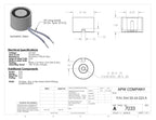EM150-24-222-A – Round Electromagnet 1.5 inch Dia. 24 VDC – Holding 88 lbs. image 1