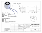 EM100-24-212-S1 - Round Electromagnet 1 inch Dia. 24 volts DC - Holding 25 lbs. image 1