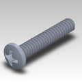 SCRM-020 - EM050-EM075 6-32 x 3/4 Pan Head Mach. Screw Pltd. image 0