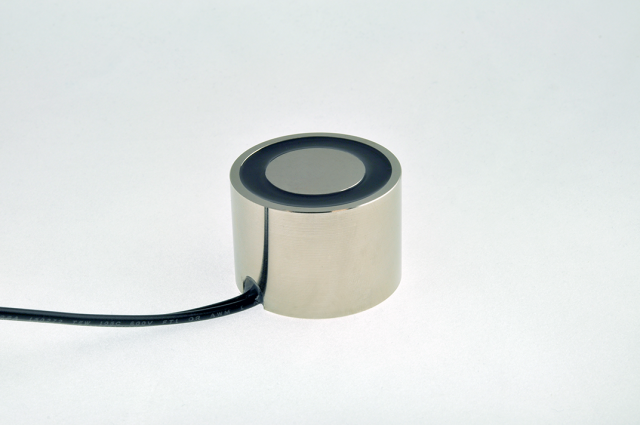 EM150-24-21H2-A – Round Electromagnet 1.5 inch Dia. 24 volts DC High Temp – Holding 88 lbs. image 0