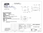 EM137-9-222 - Round Electromagnet 1.375 inch Dia. 9 volts DC - Holding 44 lbs. image 1