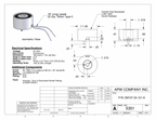 EM137-24-121-A - Round Electromagnet 1.375 inch Dia. 24 volts DC - Holding 33 lbs. image 1