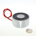 EML63mm-24 - Round Permanent Electromagnet 63 mm Dia. 24 volts DC - Holding 215 lbs. image 0