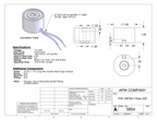 EM150-115ac-222 - Round Electromagnet 1.5 inch Dia. 115 volts AC - Holding 88 lbs. image 1