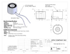 EM100-24-112 - Round Electromagnet 1 inch Dia. 24 volts DC - Holding 19 lbs. image 1