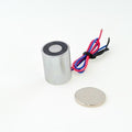 EML20mm-12 - Round Permanent Electromagnet 20 mm Dia. 12 volts DC - Holding 10.12 lbs. image 0