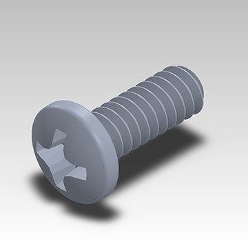 SCRM-018 - EM050-EM075 6-32 x 3/8 Pan Head Mach. Screw Pltd. image 0