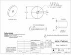 SP-175 Strike Plate or Keeper Plate 1.75" Dia. x 0.25" H for EM175 or Smaller Electromagnets image 1
