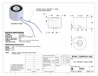 EM100-115acH-222 - Round Electromagnet 1 inch Dia. 115 volts AC - Holding 28 lbs. image 1