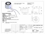 EM100-115ac-122 - Round Electromagnet 1 inch Dia. 115 volts AC - Holding 19 lbs. image 1