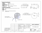 EM300-6-222 - Round Electromagnet 3 inch Dia. 6 volts DC - Holding 400 lbs. image 1