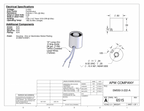 EM050-3-222-A - Round Electromagnet 0.5 inch Dia. 3 volts DC - Holding 2 lbs. image 1