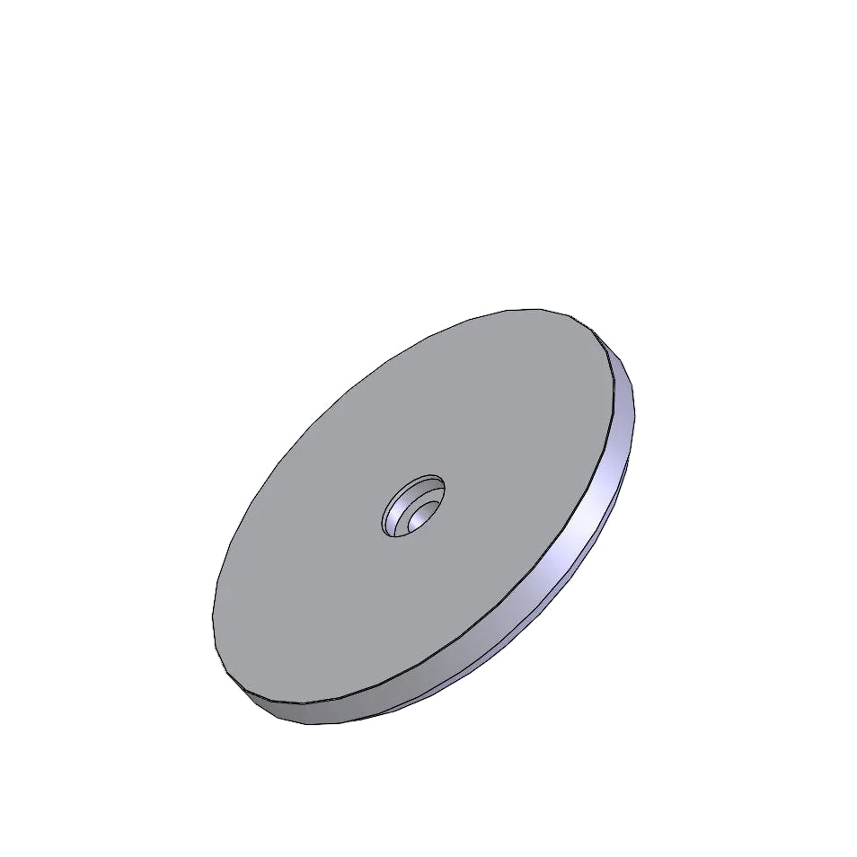 SP-300 Strike Plate or Keeper Plate 3.0" Dia. x 0.32" H for EM300 or EM237 Electromagnets