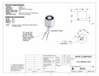 EM050-9-222 - Round Electromagnet 0.5 inch Dia. 9 volts DC - Holding 2 lbs. image 1