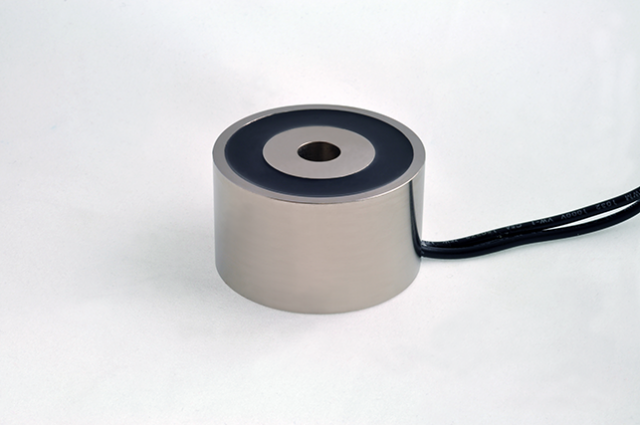 EM200-6-112 - Round Electromagnet 2 inch Dia. 6 volts DC - Holding 105 lbs. image 0