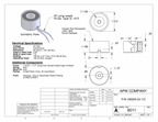 EM200-24-112 - Round Electromagnet 2 inch Dia. 24 volts DC - Holding 105 lbs. image 1