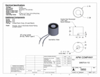 EM075-6-112 - Round Electromagnet 0.75 inch Dia. 6 volts DC - Holding 4.5 lbs. image 1