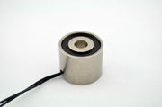 EM100-12-212 - Round Electromagnet 1 inch Dia. 12 volts DC - Holding 25 lbs. image 0