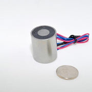 EML25mm-12 - Round Permanent Electromagnet 25 mm Dia. 12 volts DC - Holding 27 lbs. image 0