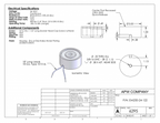 EM300-24-122 - Round Electromagnet 3 inch Dia. 24 volts DC - Holding 300 lbs. image 1