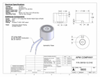 EM150-12-21H2 - Round Electromagnet 1.5 inch Dia. 12 volts DC - Holding 88 lbs. image 1