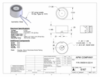 EM200-6-222-A - Round Electromagnet 2 inch Dia. 6 volts DC - Holding 140 lbs. image 1