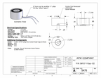 EM137-115ac-122 - Round Electromagnet 1.375 inch Dia. 115 volts AC - Holding 33 lbs. image 1