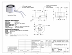 EM137-24-121-S1 - Round Electromagnet 1.375 inch Dia. 24 volts DC - Holding 19 lbs. image 1