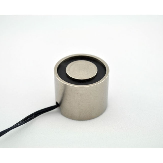 EM100-12-222-A - Round Electromagnet 1 inch Dia. 12 VDC - Holding 25 lbs. image 0