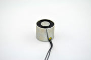 EM075-24-122 - Round Electromagnet 0.75 inch Dia. 24 volts DC - Holding 4.5 lbs. image 0